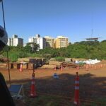 Filmagem com drone em canteiro de obra em São Paulo